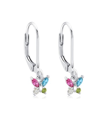 Butterflies Silver Hoop Earring HO-2795